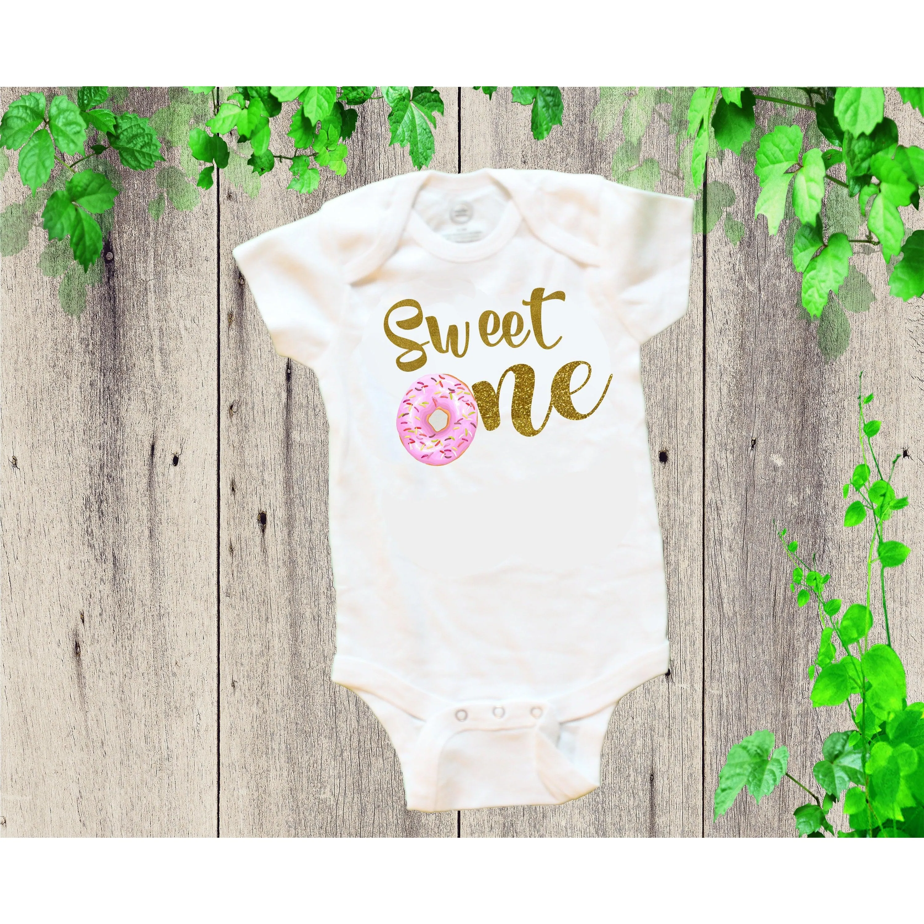 Sweet One Onesie | Birthday Onesie | Donut Girls Onesie | Onesie Sweet Donuts Girls  Onesie  | Age Onesie | Custom Onesie