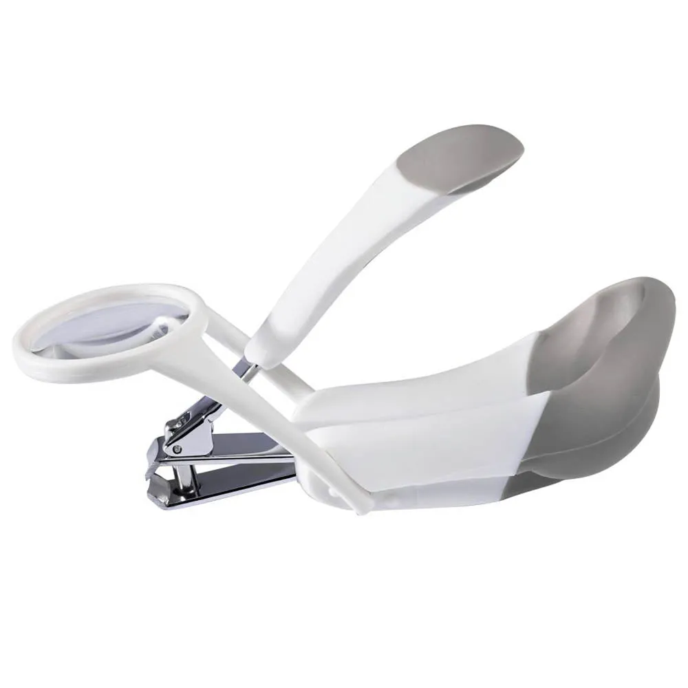 The First Years Nail Clipper W/ Magnifier Health Care - White & Grey