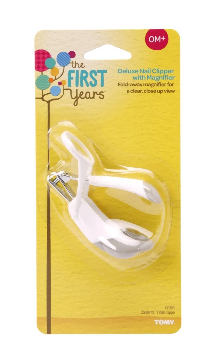 The First Years Nail Clipper W/ Magnifier Health Care - White & Grey