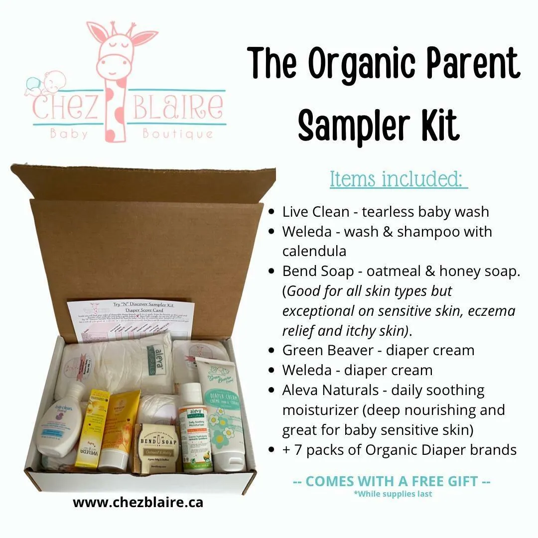 The Organic Parent Sampler Kit (diapers   baby skin care)