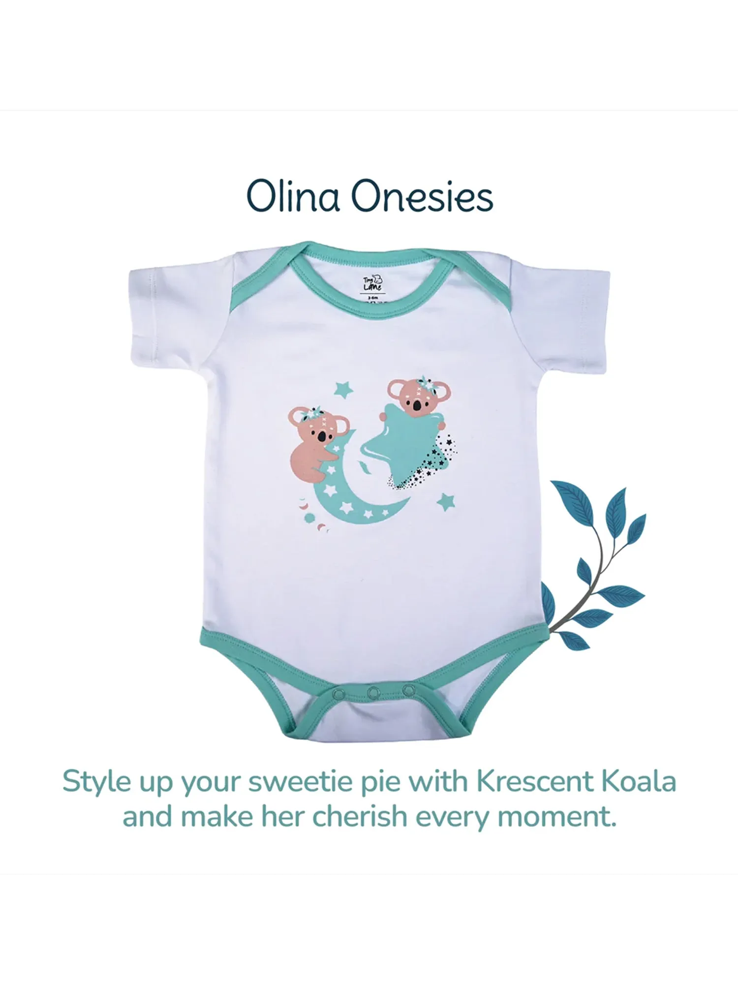 Tiny Lane Newborn Onesies - Honey Bunny   Krescent Koala (Pack of 2)