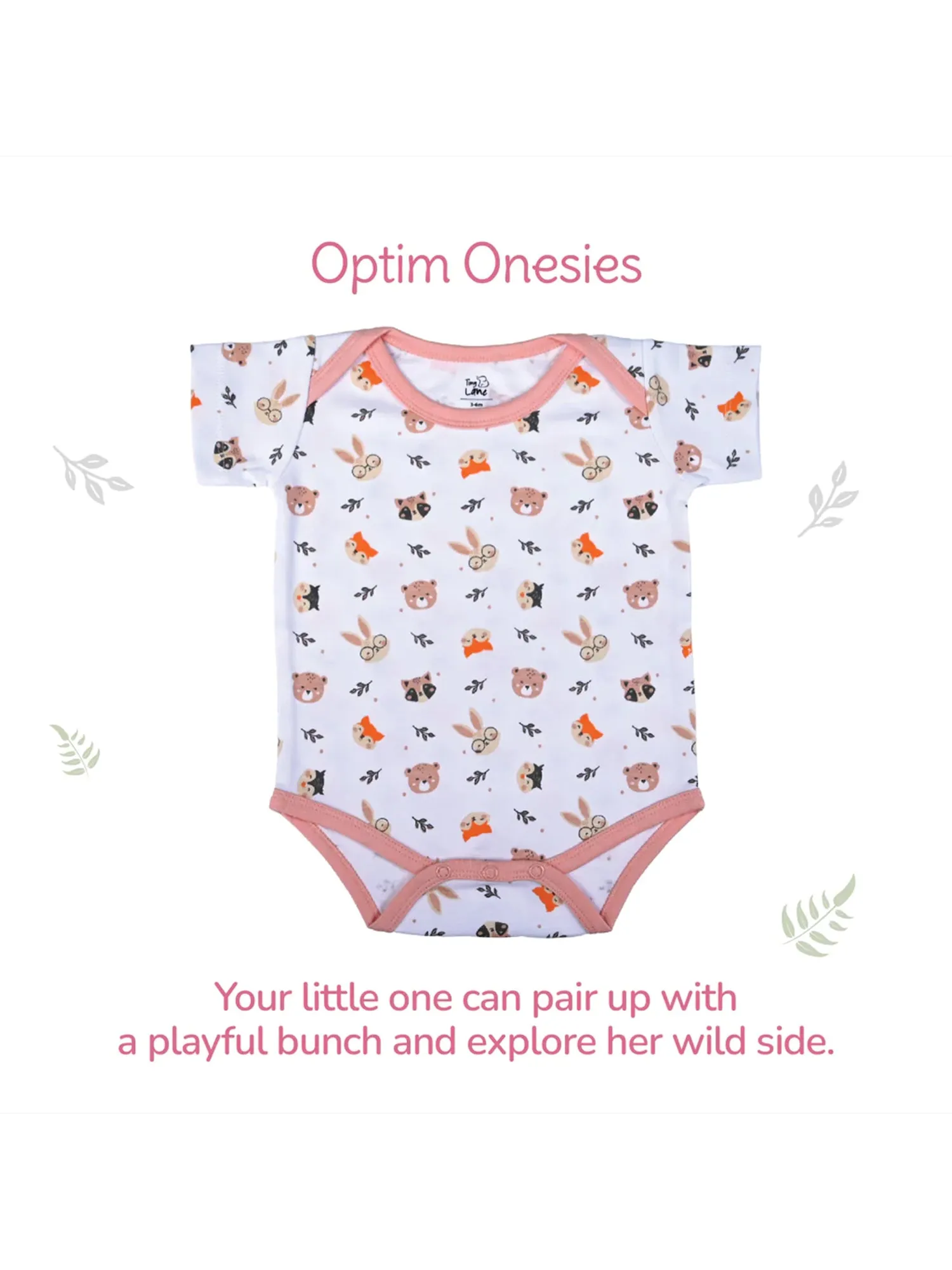 Tiny Lane Newborn Onesies - Honey Bunny   Krescent Koala (Pack of 2)