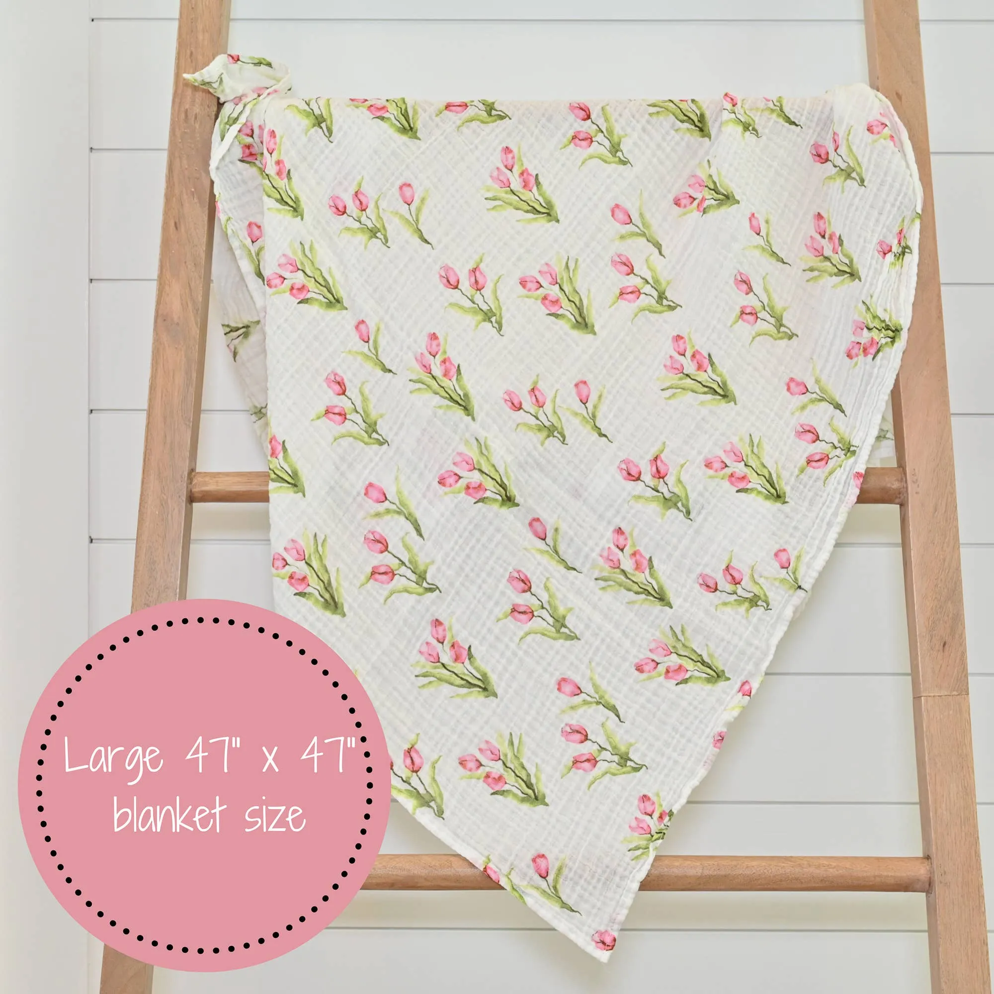 Tulip Garden Baby Swaddle Blanket