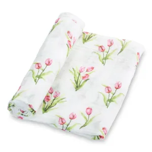 Tulip Garden Baby Swaddle Blanket